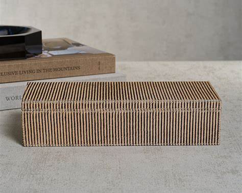 The Savoy Striped Hide Box
