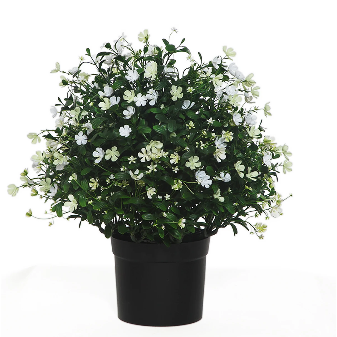 21" Potted UV Baby's Breath Bush