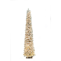 6' Snowy Alpine Trees with Rice LED Lights