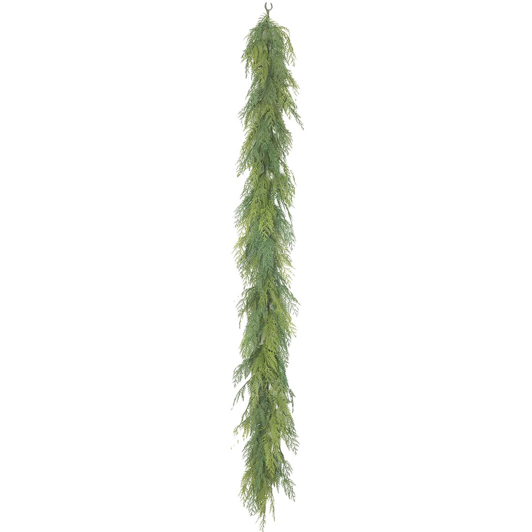 6' UV Natural Touch Mixed Cedar Garland