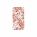 Greek Key Red Guest Towels