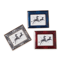 Ceramic Scalamandre Zebra Tray - Cobalt