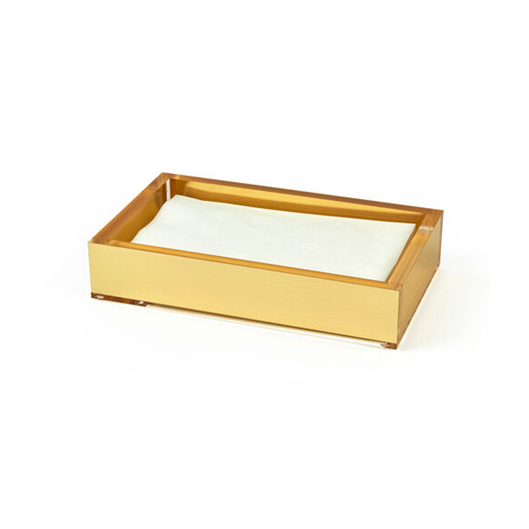 Acrylic Bathroom Nap Tray- Gold