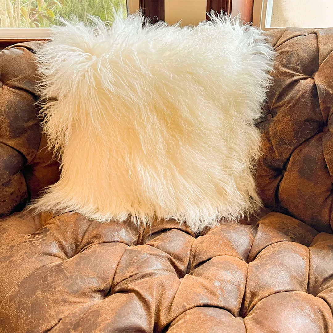 Tibetan Lamb Single Sided Pillow 20" x 20"