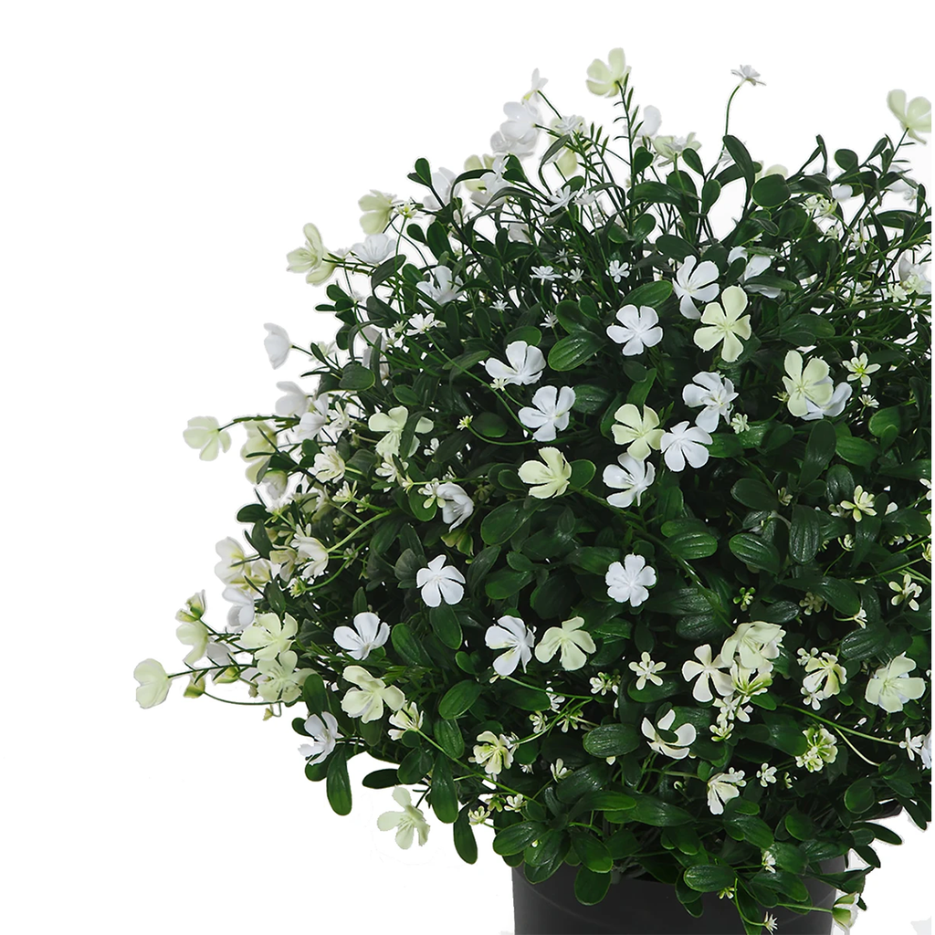 21" Potted UV Baby's Breath Bush