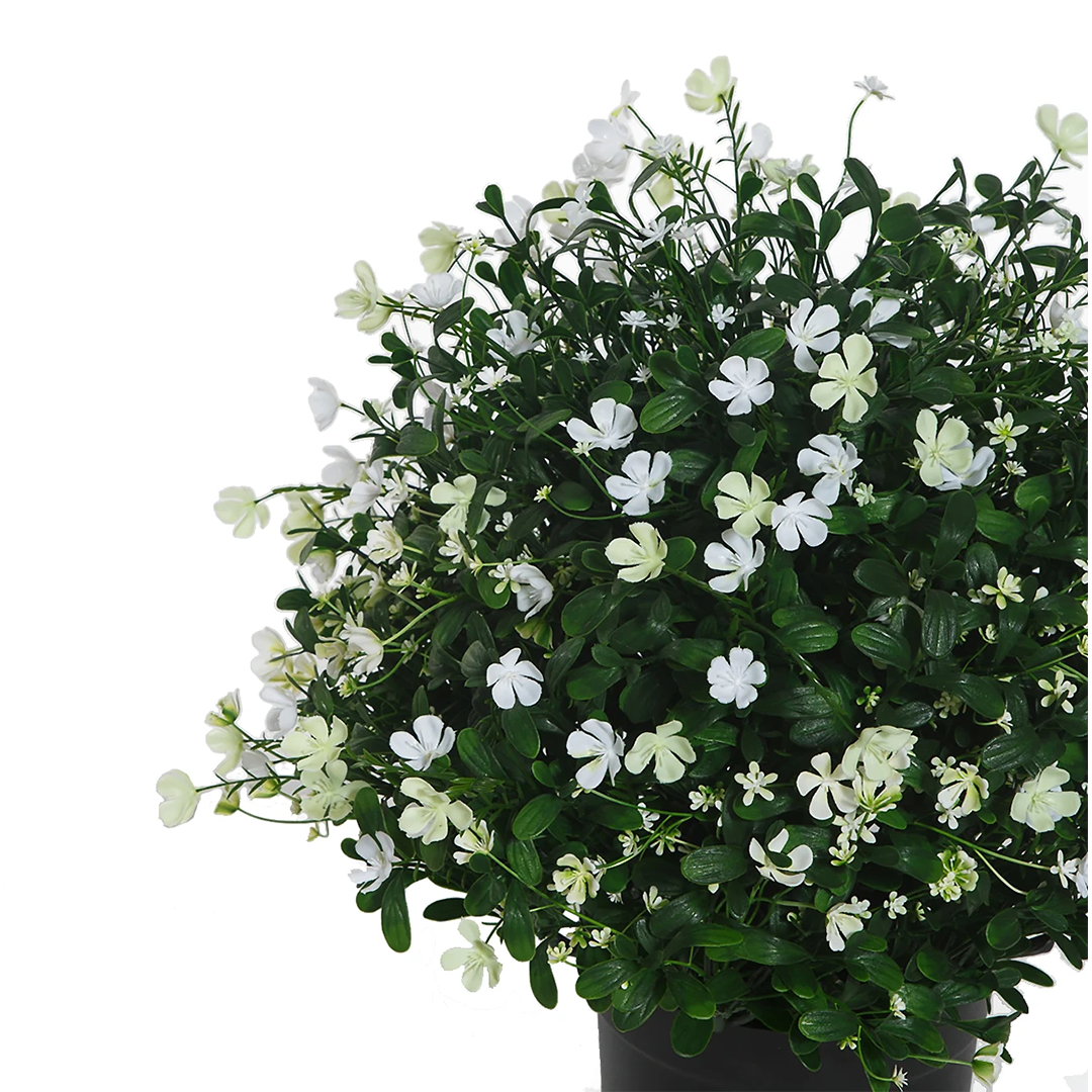 21" Potted UV Baby's Breath Bush