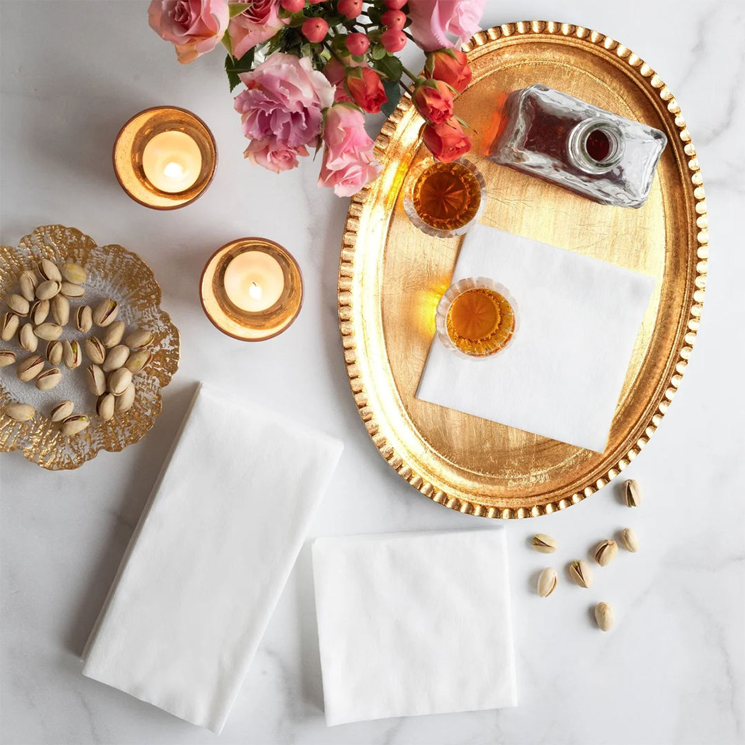 Bianco Solid Cocktail Napkins