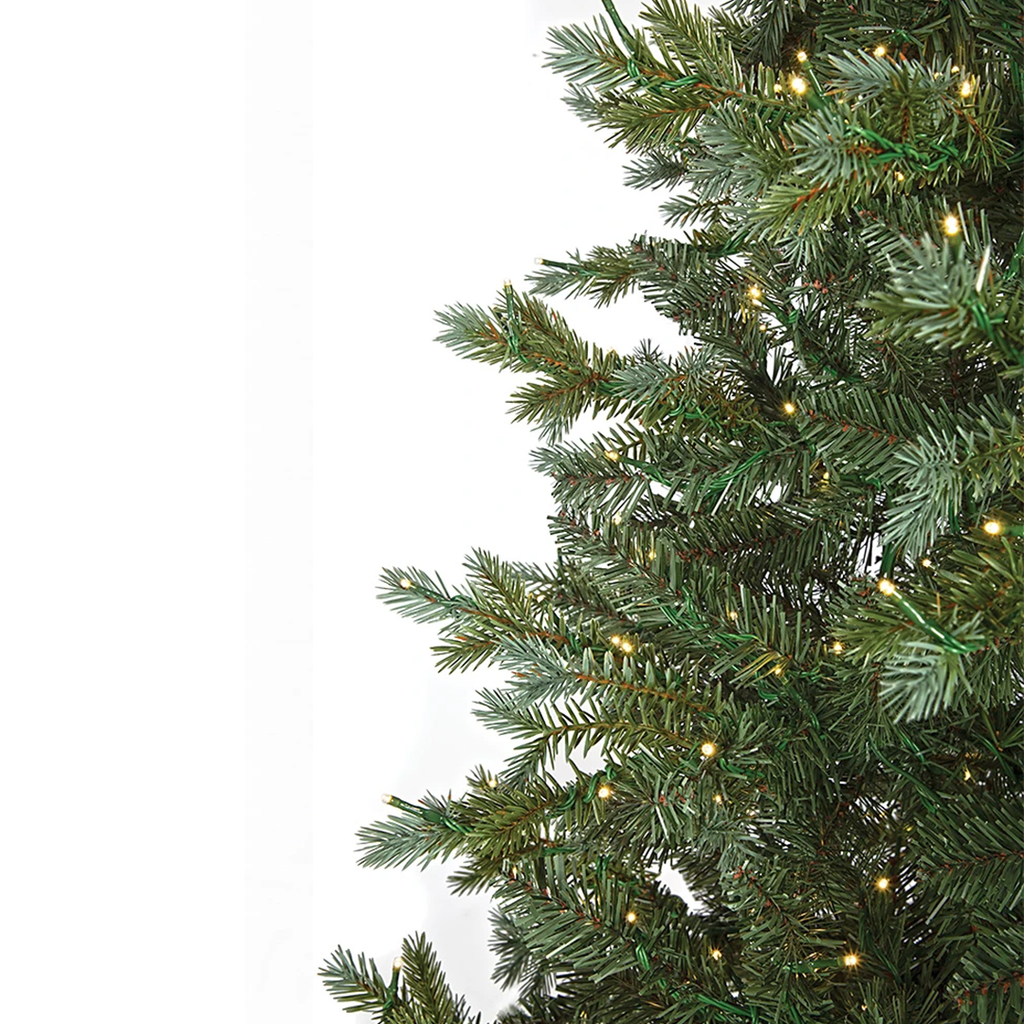 7.5" Slim Size Blue Grand Spruce Trees with LED Lights