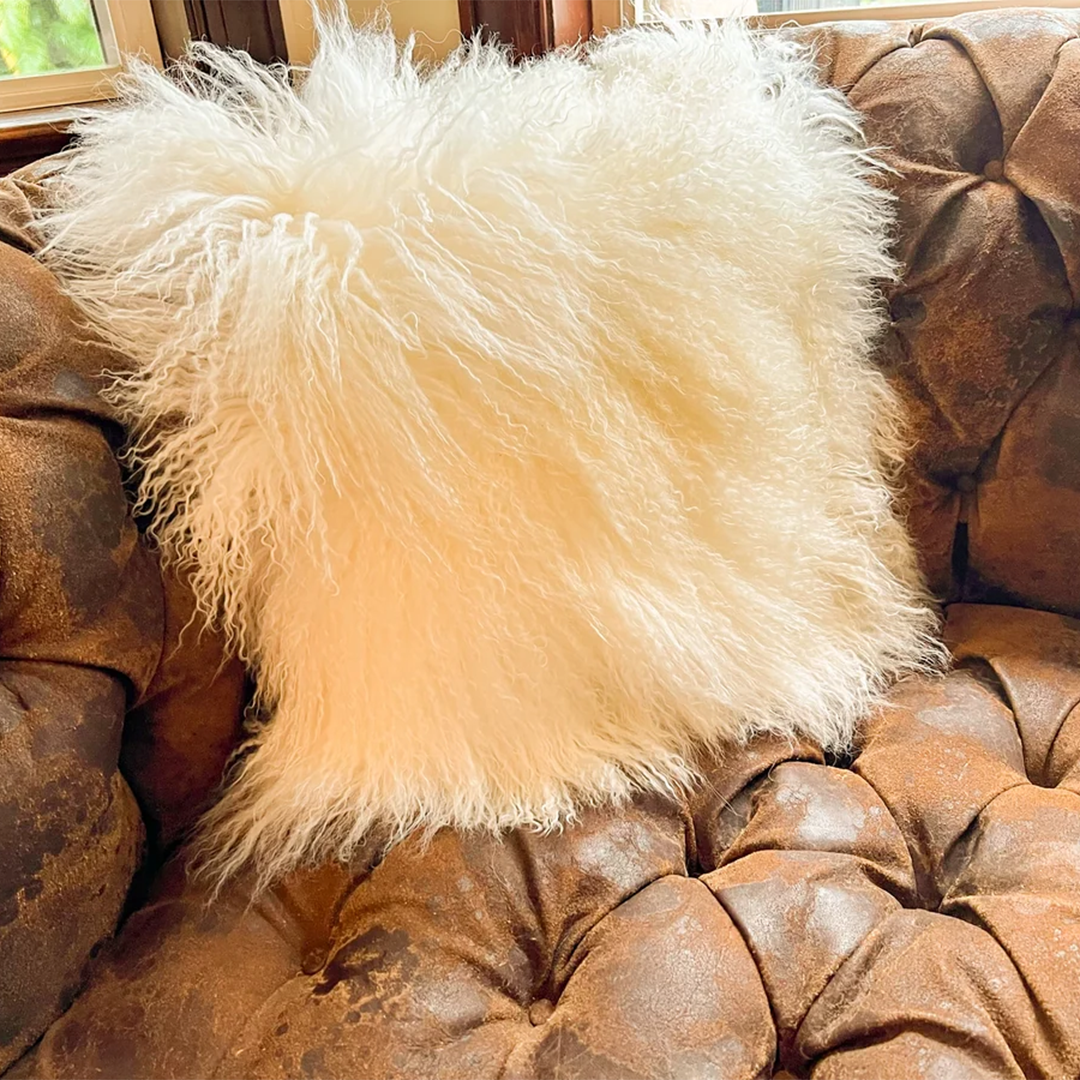 Tibetan Lamb Single Sided Pillow 20" x 20"