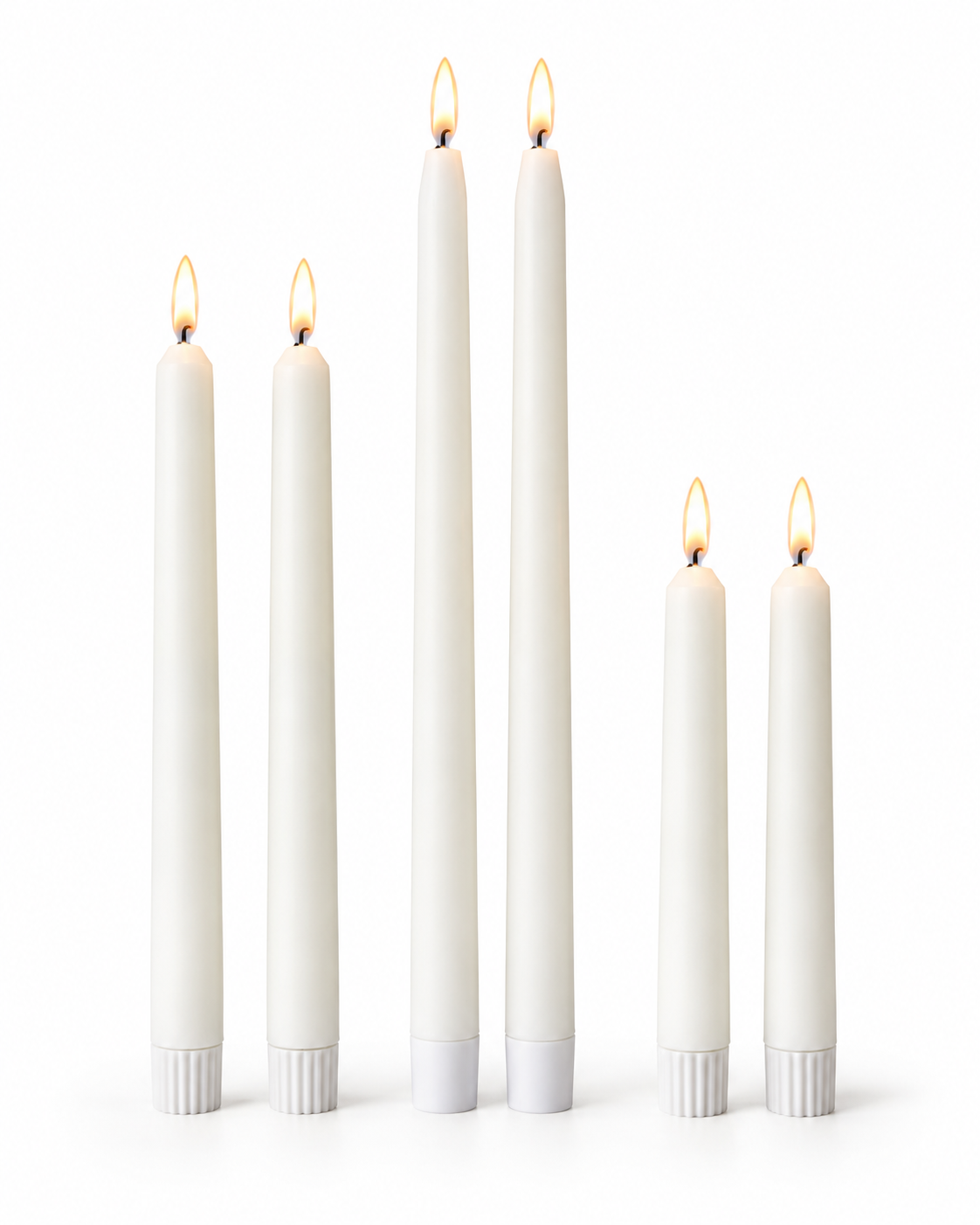 Ivory Taper Candle — 10"