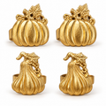 Gilded Gourds Napkin Rings