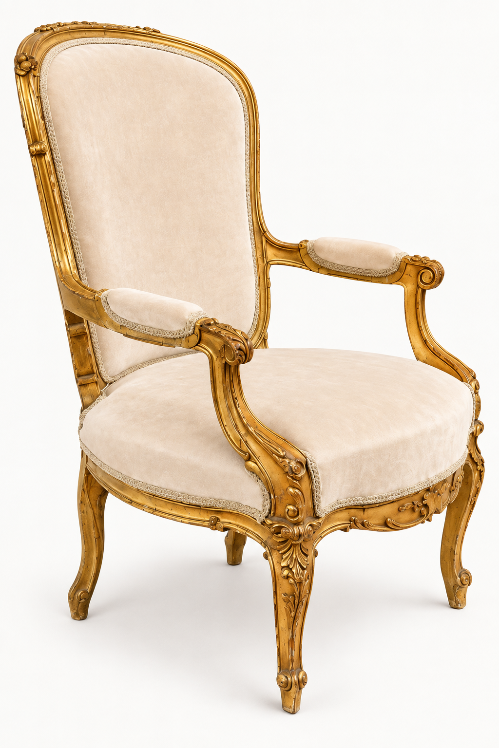 Amélie Gilt Rococo Fauteuil