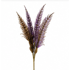 Améthyste Pheasant Feather- set of 3