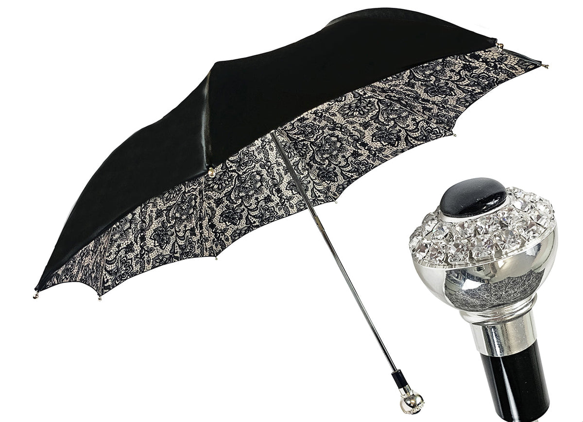Lace Double Canopy Folding Umbrella