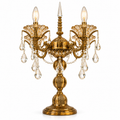 Chantilly Crystal Four-Light Candelabra Lamp