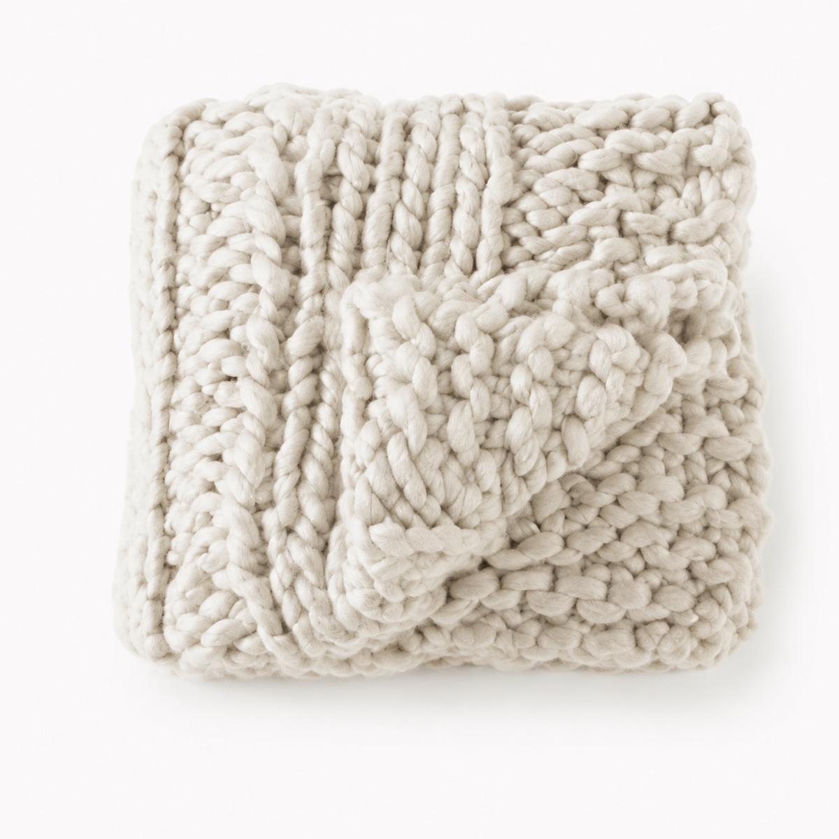 Chamonix Braided Throw — Crème