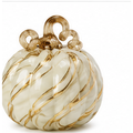 Crème Dorée Handblown Glass Pumpkin — Medium