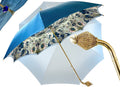 Light Blue Floral Double Canopy Umbrella
