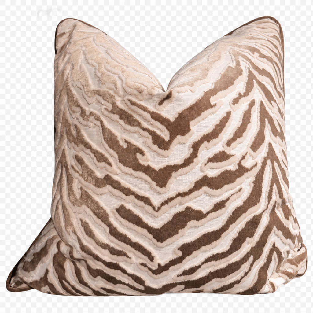 Zèbre Taupe Pillow 24"