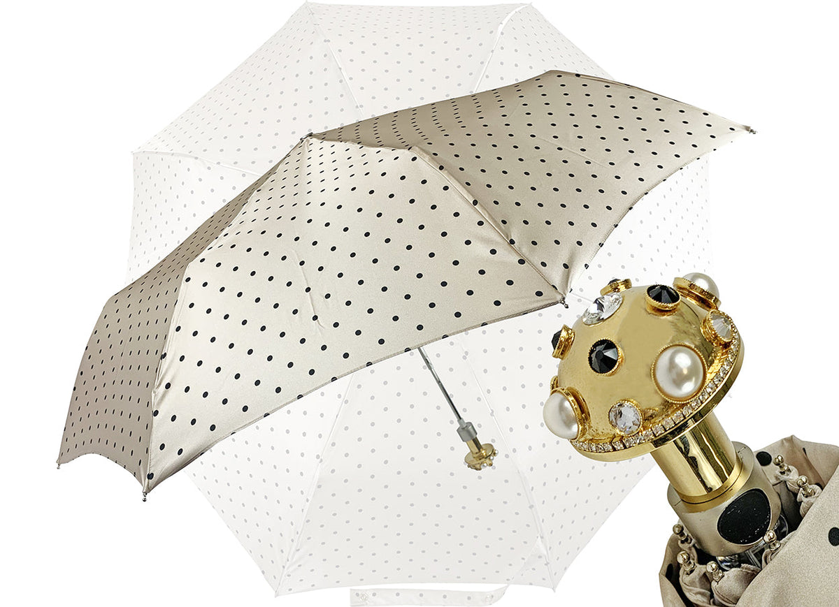 Pearl Jewel Folding Umbrella