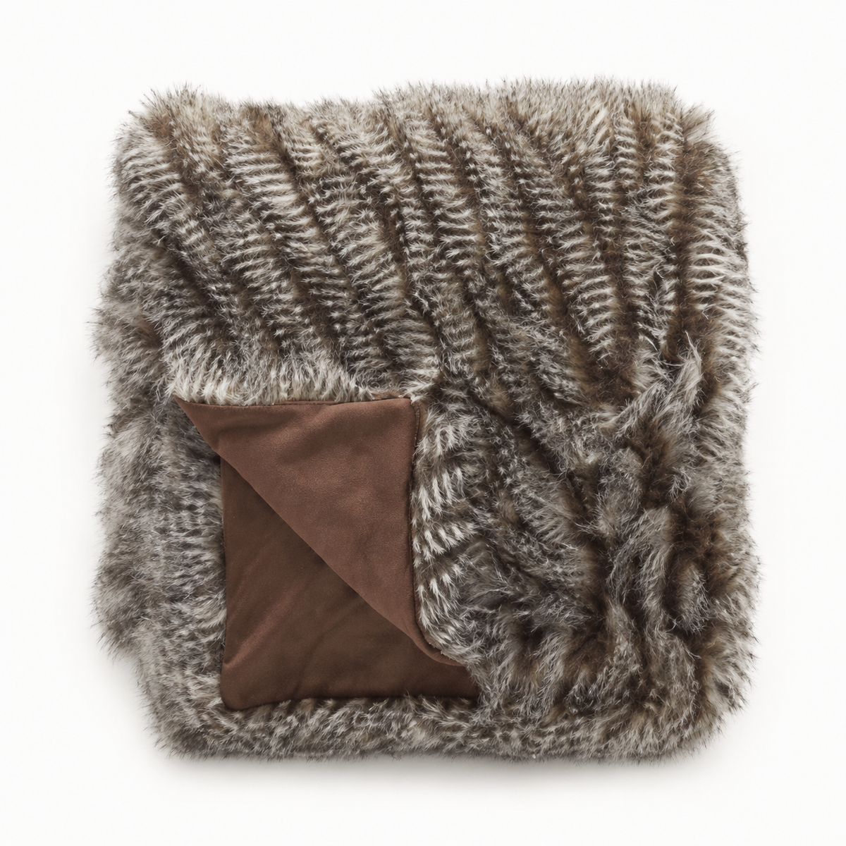 Montmartre Three-Tone Faux-Fur Throw