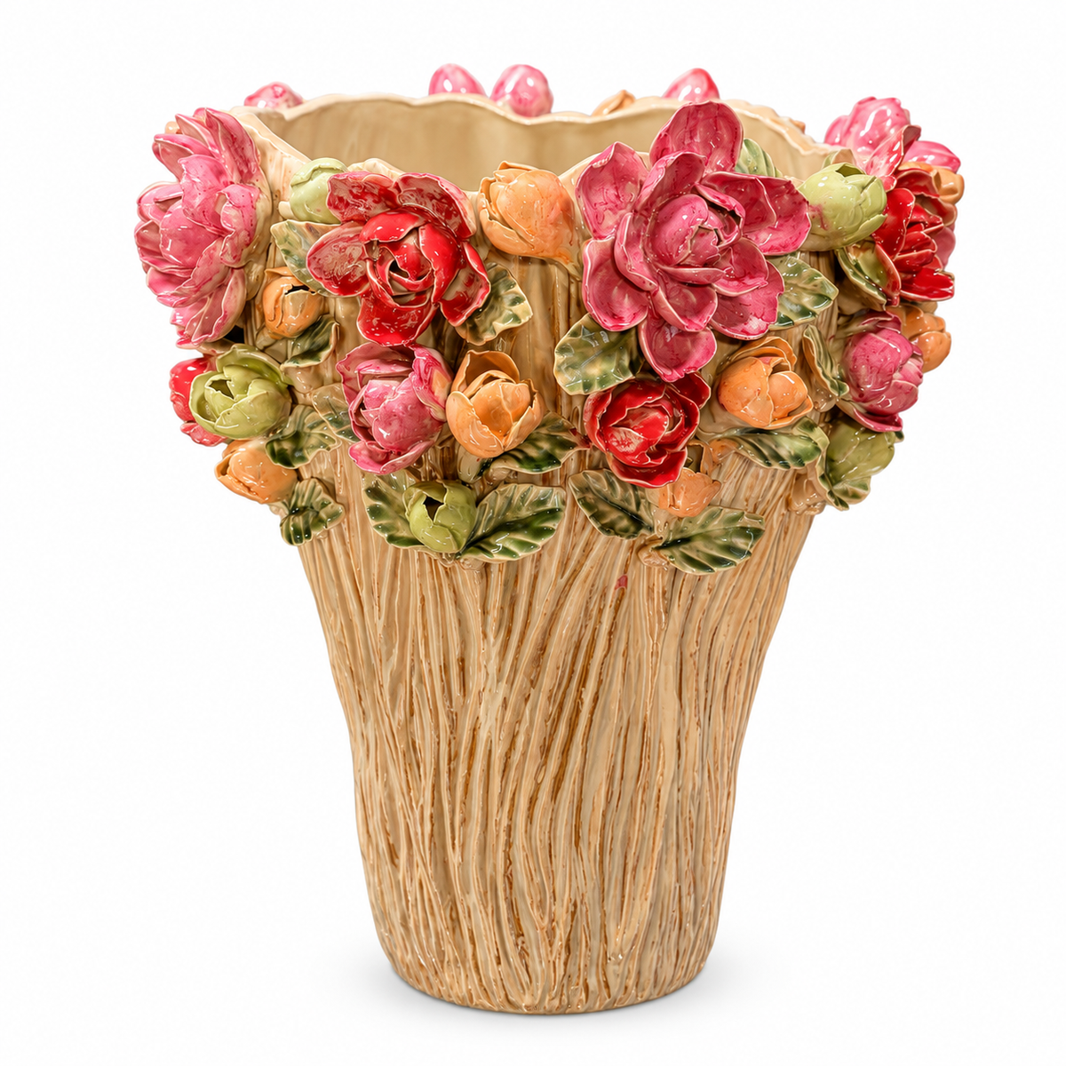 Roseraie Sculptural Floral Ceramic Vase