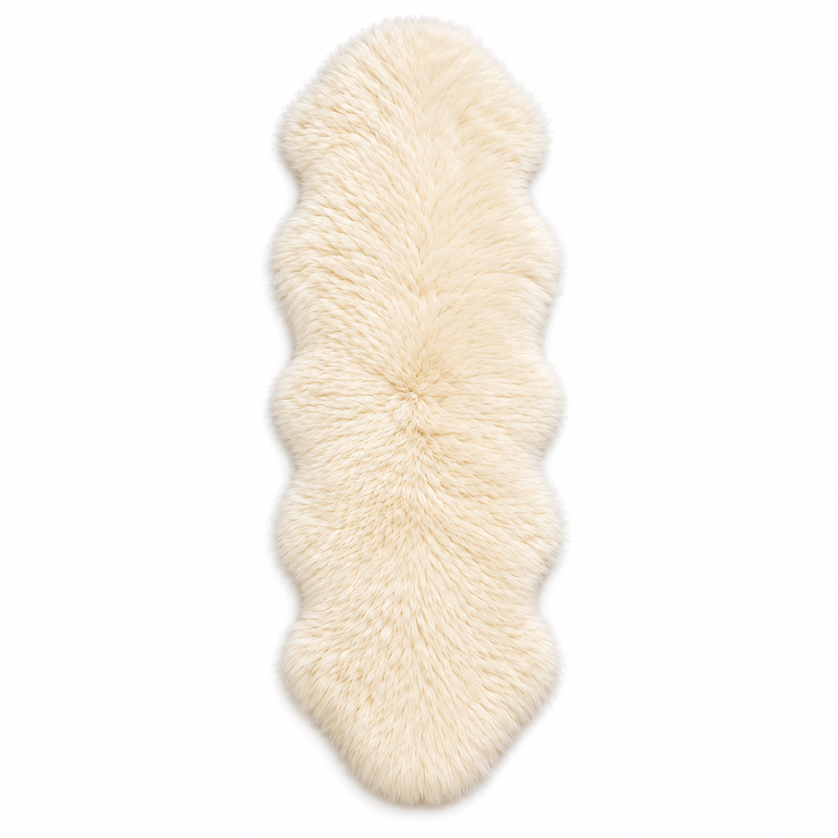 Alpine Sheepskin Runner — Blanc