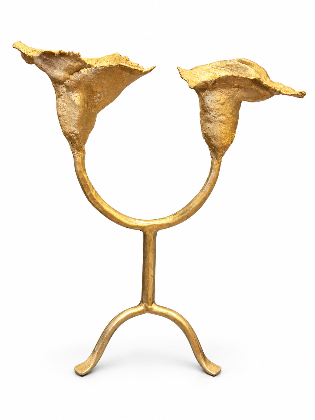 Handmade Gold Calla Lily Candleholder by Tina Marie