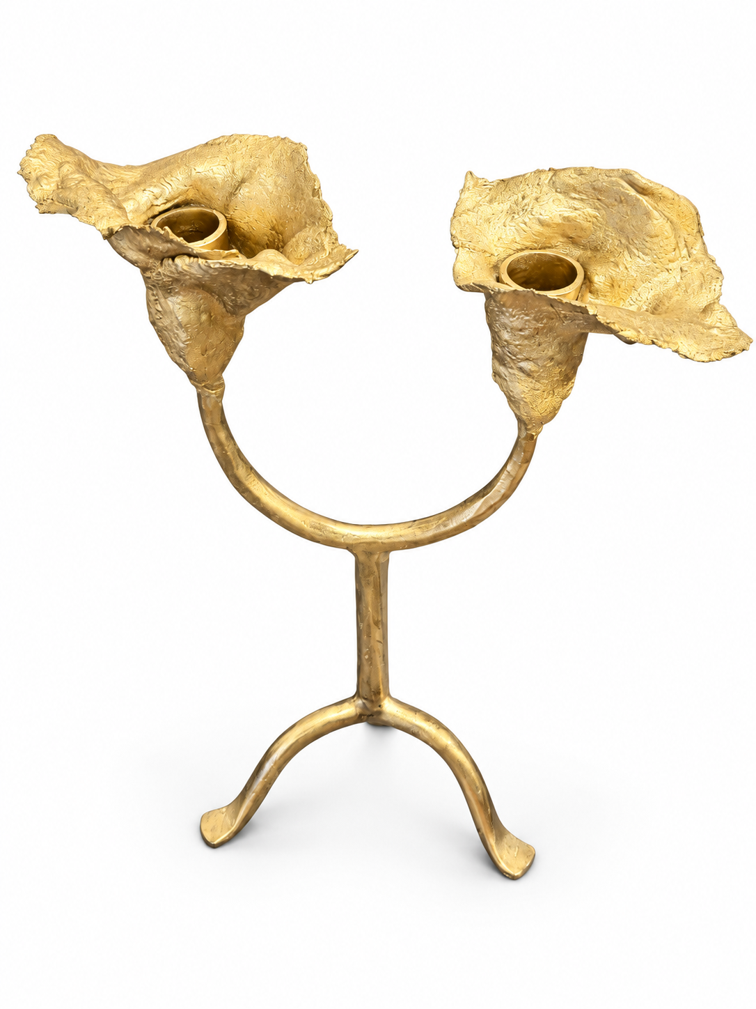 Handmade Gold Calla Lily Candleholder by Tina Marie