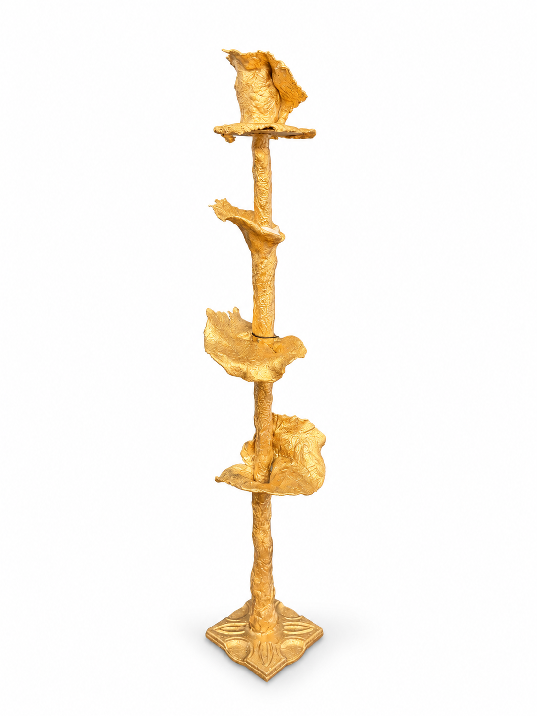 Handmade Gold Leaf Candleholder by Tina Marie