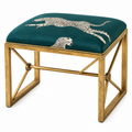 Evergreen Cheetah Medallion Bench