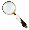 Magnifier With Cow Hide Handle