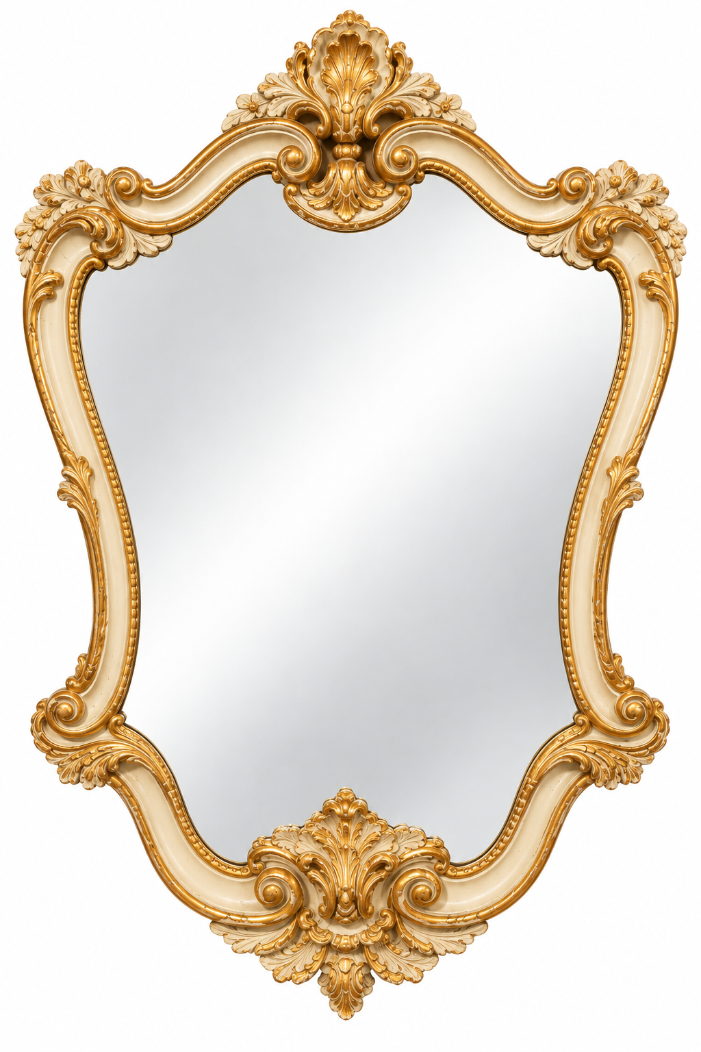 The Amélie Antique Wood Mirror