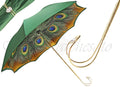 Green Peacock Double Canopy Umbrella