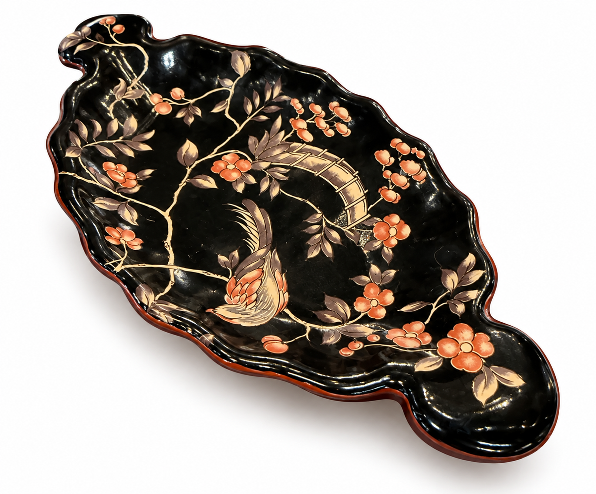 Black & Gold Chinoiserie Tray