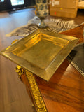Porcelain Rectangular Plate Metallic Gold