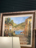 Riviera Harbor Vista Framed Artwork