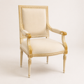 Versailles Ivory & Gilt Fauteuil