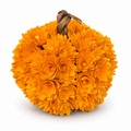 Orange Shaved Wood Pumpkin — 7.5 Inch