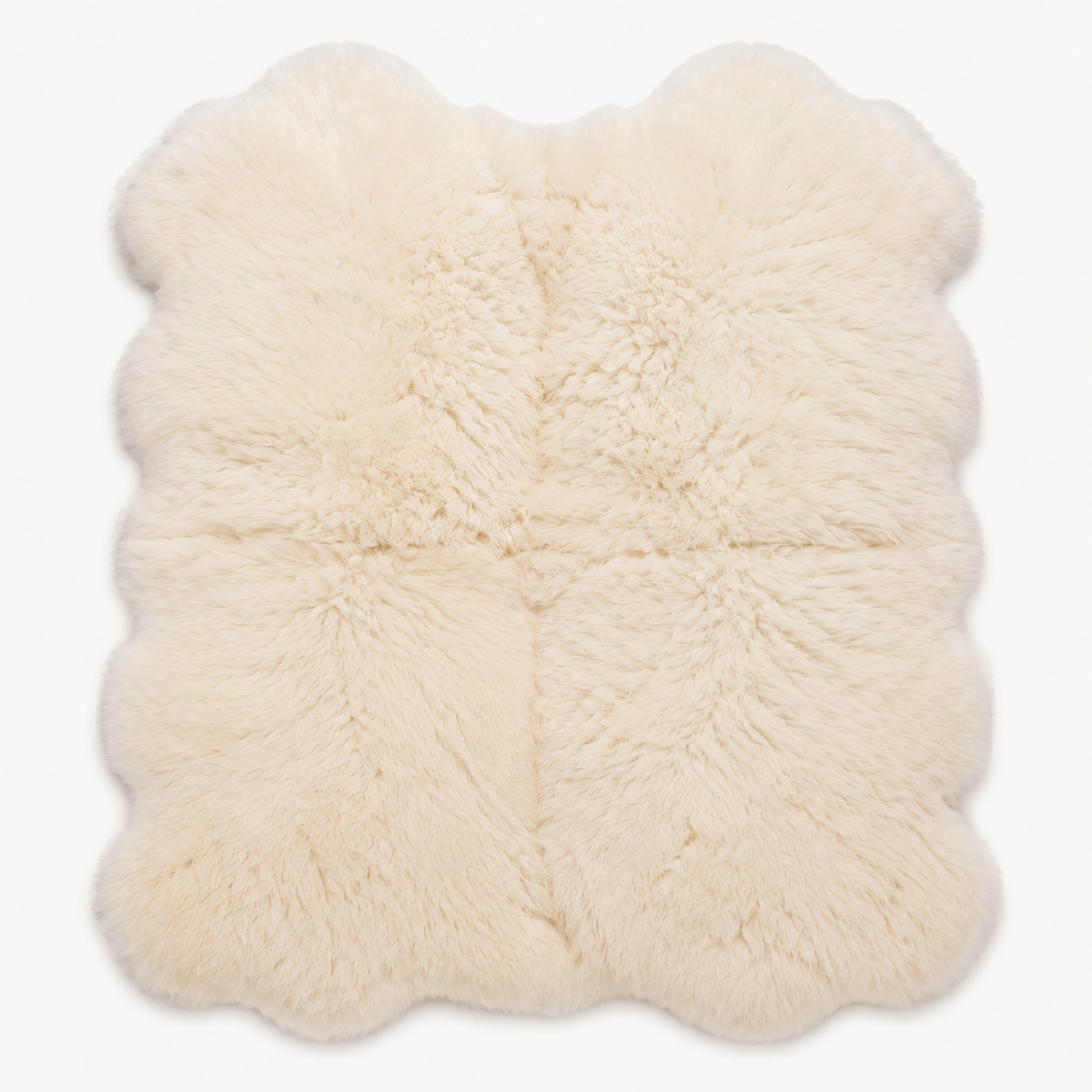 Alpine Sheepskin Quad Runner — Blanc
